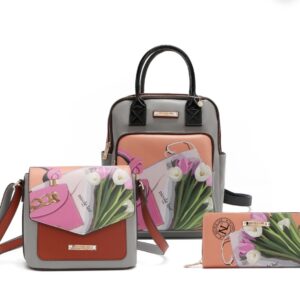Tripack Violet Blossom Mochila