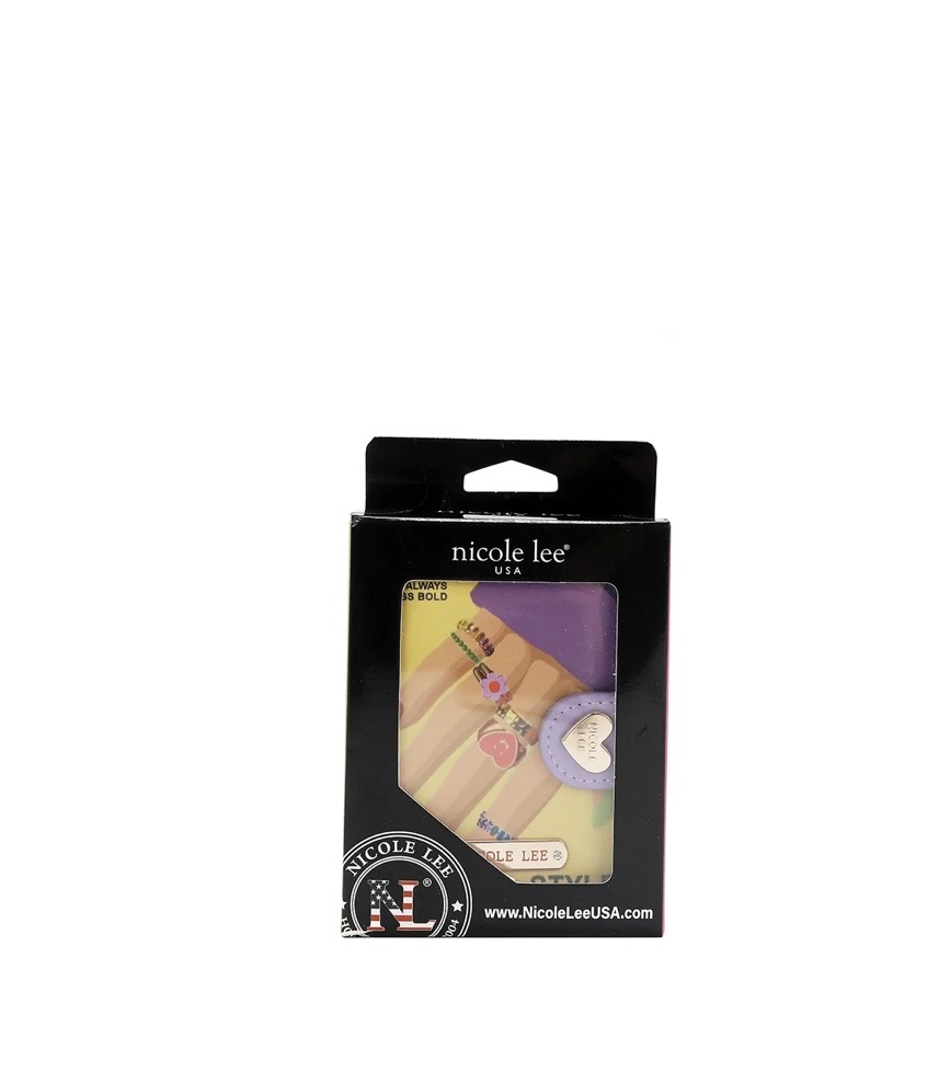 Billetera Plegable Cierre Corazón Nail Polish - Imagen 5