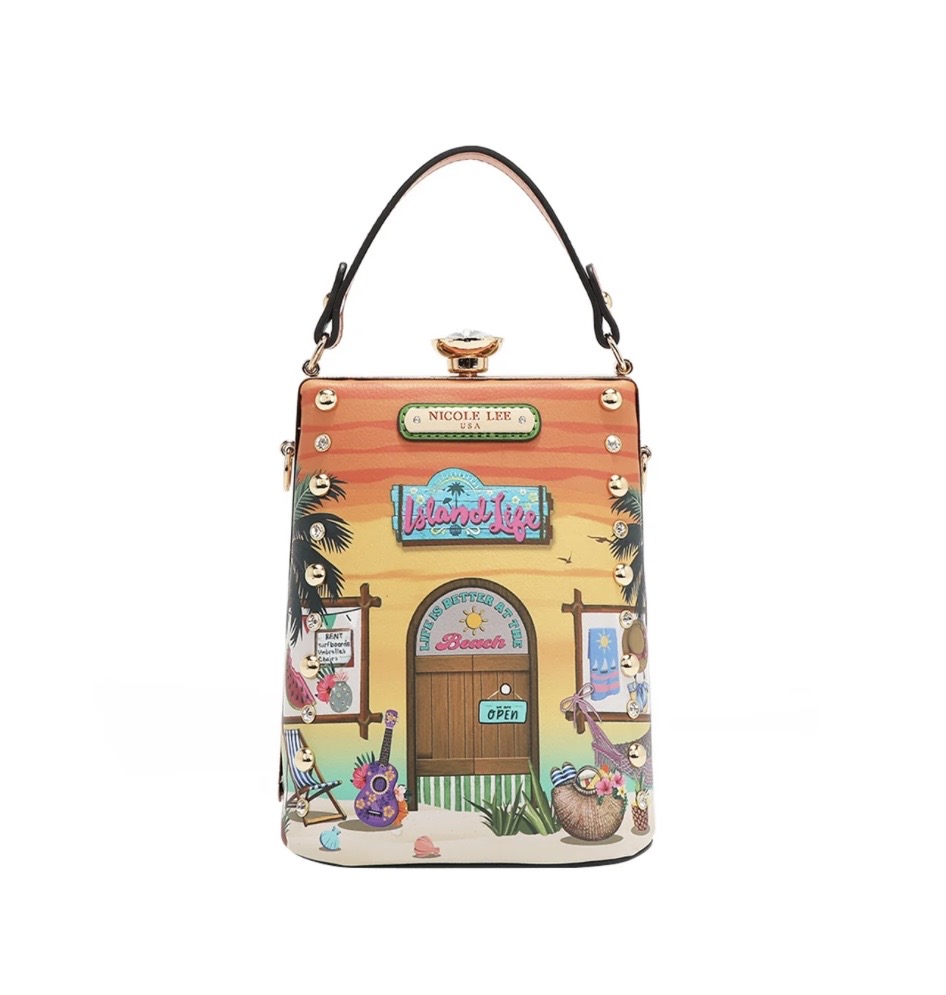 Cartera de Mano con Aplicaciones Sun and Sand