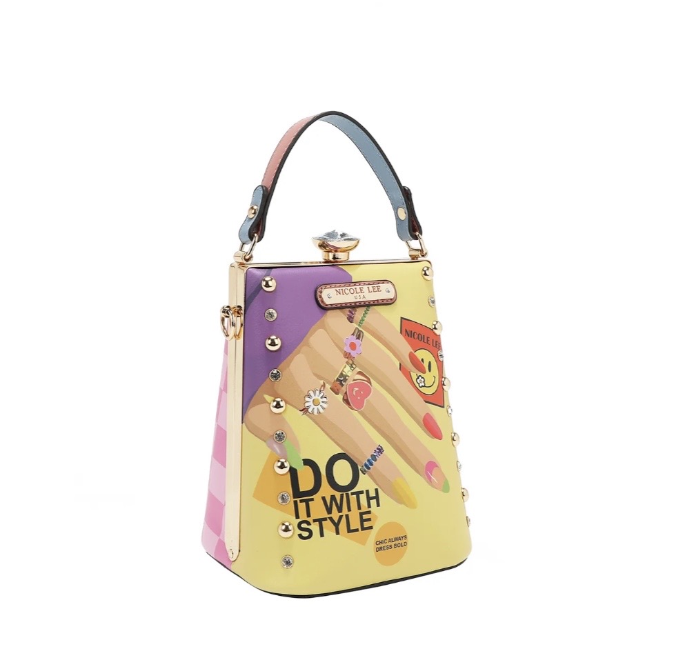 Cartera de Mano con Aplicaciones Nail Polish - Imagen 2